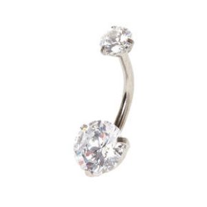 14G Round Cubic Zirconia Belly Ring offers at $5.2 in Claire's