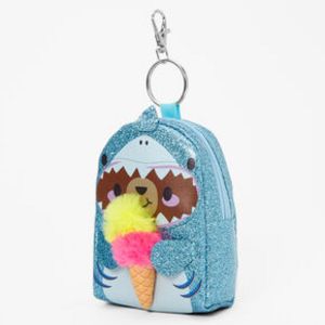 Glitter Shark Costume Bear Mini Backpack Keychain offers at $7.49 in Claire's