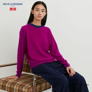 Cashmere Crew Neck Long-Sleeve Sweater offers at $99.9 in Uniqlo