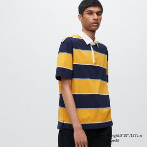 Rugger Striped Short Sleeve Polo Shirt offers at $19.9 in Uniqlo