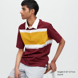 Rugger Striped Short-Sleeve Polo Shirt offers at $9.9 in Uniqlo