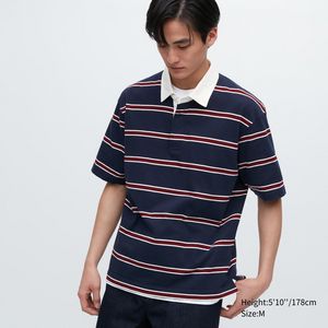 Rugger Striped Short Sleeve Polo Shirt offers at $19.9 in Uniqlo