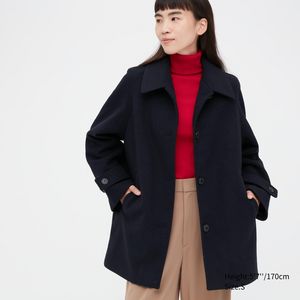 Brushed Short Coat offers at $79.9 in Uniqlo