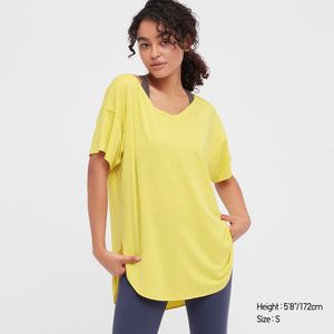 AIRism Seamless V-Neck Long T-Shirt offers at $7.9 in Uniqlo