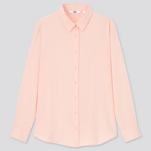 Rayon Long-Sleeve Blouse offers at $9.9 in Uniqlo