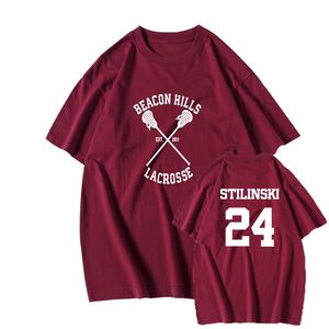 Teen Wolf Cotton T Shirt for Men Women Fashion Printing T-Shirt Stilinski 24 Lahey Mccall Short Sleeve Summer Tees Oversized Top offers at $8.44 in Aliexpress