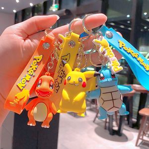 Pokemon Action Figure Pikachu Charmander Snorlax Squirtle Anime Pokemon Fashion Keychain Bag Keyring Pendant Birthday Gifts offers at $0.99 in Aliexpress
