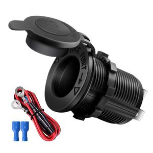Car Cigarette Lighter Socket 12V-24V Waterproof Plug Power Outlet Adapter for Marine Boat Motorcycle Truck RV ATV with Wire D5 offers at $0.99 in Aliexpress