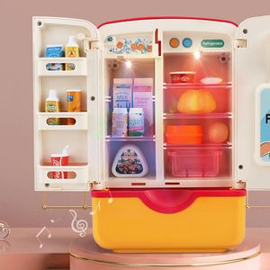 Kids Toy Fridge Refrigerator Accessories With Ice Dispenser Role Playing For Kids Kitchen Cutting Food Toys For Girls Boys offers at $17.16 in Aliexpress