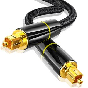 Optical Audio Cable Braided Zinc Alloy Case Gold Plated Plug Digital Audio Fiber Optic Cable For TV HD Digital Cinema offers at $6.26 in Aliexpress