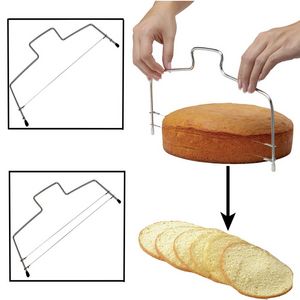 1PC Double Line Cake Cut Slicer Adjustable Stainless Steel Wire Cake Slicer Bread Divider Kitchen Accessories Cake Baking Tools offers at $0.010 in Aliexpress