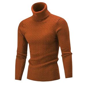 Autumn Winter Men's Turtleneck Sweater Men's Knitting Pullovers Rollneck Knitted Sweater Warm Men Jumper Slim Fit Casual Sweater offers at $8.68 in Aliexpress