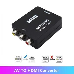 AV2HDMI RCA AV/CVSB L/R Video to HDMI-compatible AV Scaler Adapter HD Video Converter Box 1080P Support NTSC PAL offers at $3.98 in Aliexpress