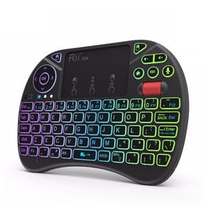 Rii X8+ Mini Keyboard With Touchpad For Android TV Box Smart TV/PC/Ipad Voice Search LED Backlit RU/US Keyboard Wireless offers at $15.07 in Aliexpress