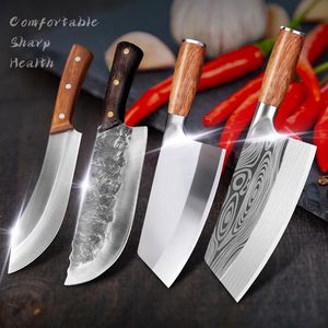 Cleaver Knife High Carbon Steel Kitchen Knives Meat Vegetables Knife Sharp Camping Cooking Cleaver Chef Butcher knives offers at $9.28 in Aliexpress