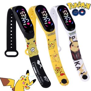 Pokemon Strap LED Electronic Watch Fashion Colorful Bracelet Touch Waterproof Anime Character Pikachu Educational Children's offers at $1.49 in Aliexpress
