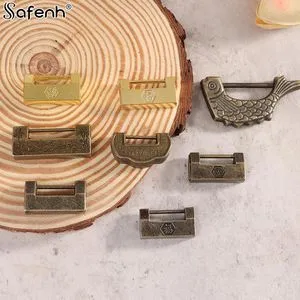 1PCS Antique Lock Chinese Retro Vintage Bronze Keyed Padlock Password Combination Locking For Door Jewelry Box Luggage Wholesale offers at $3.06 in Aliexpress