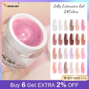 VENALISA 50ml Jelly Gel Clear Nude Pink Camouflage Gel Nail Extend UV LED Poly Nail Gel Nail Art Manicure Acrylic gel offers at $5.09 in Aliexpress