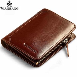 ManBang Time-limited Short Solid  Hot High Quality Genuine Leather Wallet Men Wallets Organizer Purse Billfold Coin Pocket offers at $5.77 in Aliexpress