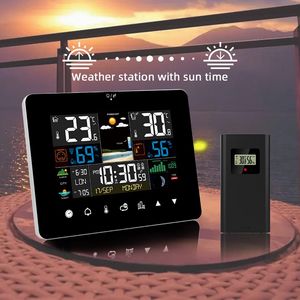 FanJu Weather Station with Touch Screen Wall Clock Temperature Humidity Meter Table Desk Clocks with Outdoor Sensor offers at $26.4 in Aliexpress
