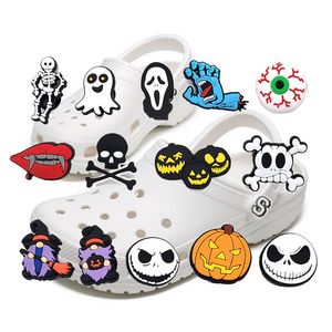 Halloween Decoration Pins Croc Charms Kids PVC Ornament All Saints Day Pin Clog Wristband Accessories 39-pack Wholesale Bulk offers at $219.95 in Aliexpress