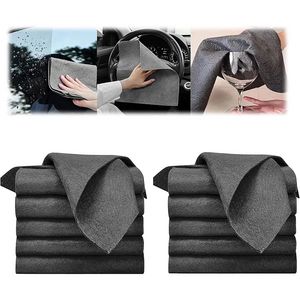Multifunctional Magic Cloth 5pcs Glass Cleaning Cloth Dishcloth Lint Free for Windows Cars Kitchen Mirrors Traceless Reusable offers at $2.75 in Aliexpress