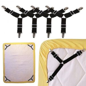4pcs Adjustable Triangle Elastic Suspenders Gripper Belt Bed Sheet Fasteners Mattress Covers Sofa Cushion Strap Clip Home Gadget offers at $5.88 in Aliexpress