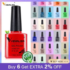 Venalisa 7.5ml Nail Gel Polish 60 Color Glitter Color Nail Varnish For Nail Art Manicure Top Coat Soak Off Enamel UV Gel Varnish offers at $1.6 in Aliexpress