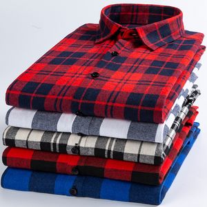 High quality cotton matte spring and autumn new plaid men's shirt with long sleeves offers at $6.24 in 