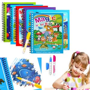 Children Magical Book Water Drawing Montessori Toys Reusable Coloring Book Magic Water Drawing Book Sensory Early Education Toys offers at $0.99 in Aliexpress