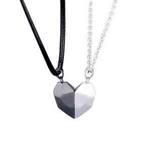 Fashion Love Heart Necklace Couple Jewelry Matching Friendship Long Chain Necklace offers at $0.74 in Aliexpress