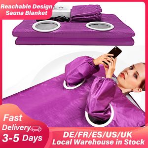 Professional Slimming Infrare Sauna Blanket Burn Fat Reachable Design Thermal Detox Sauna Blanket with Sleeves Home Spa US EU offers at $148.82 in Aliexpress