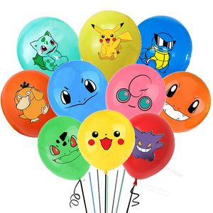 Pokemon Birthday Balloon Set Charmander Gengar Pikachu Bulbasaur Squirtle Psyduck Balloons Figure Party Room Dcorations Kid Gift offers at $2.73 in Aliexpress