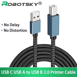 USB C USB A to USB B 2.0 Printer Cable Braided Printer Scanner Cord For Camera Epson HP Canon Printer USB Printer 1/1.5/2/3m offers at $2.99 in Aliexpress