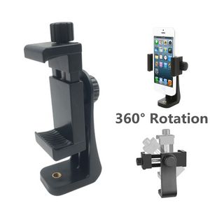 Universal Tripod Mount Adapter Cell Phone Clipper Holder Vertical 360 Rotation Tripod Stand for iPhone Samsung Xiaomi Redmi offers at $0.99 in 