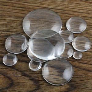 6mm 8mm 10mm 12mm 14mm 16mm 18mm 20mm 25mm 30mm 35mm Round Flat Back Clear Glass Cabochon offers at $1.07 in Aliexpress