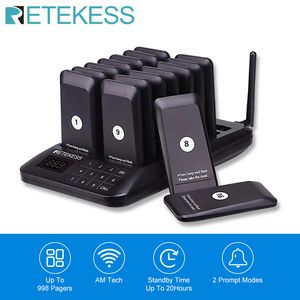 Retekess TD157 Restaurant Pager Food Truck Coasters Buzzer Pager Receiver Calling System For Bar Cafe Food Court Fast Food Shop offers at $118.4 in 