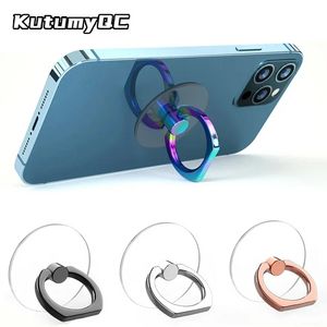 Transparent  Cell Phone Ring Holder Stand 360° Degree Rotation Clear Finger Grip Kickstand Compatible iPhones or Phone Case offers at $0.99 in 