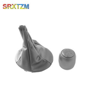 5 Speed Black Gray Leather Gear Shift Knob Lever Gaiter Boot Cover Collar Case For FIAT PANDA 2003-2012 / 500 500C 2007-2013 offers at $1.96 in Aliexpress