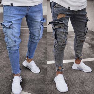 Men cargo jeans offers at $27.4 in Aliexpress