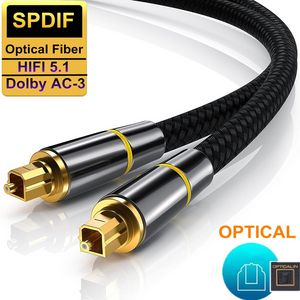 Optic Audio Cable Digital Optical Fiber Cable Toslink 1m 5m 10m SPDIF Coaxial Cable for Amplifiers Player PS4 Soundbar Cable offers at $0.99 in Aliexpress