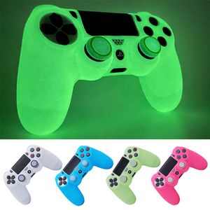 Glow in Dark Games Accessories Gamepad Joystick Case Cover  for PS4 Soft Silicon Case for PS4 Controller Skin Case offers at $1.25 in Aliexpress