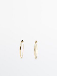 Gold-Plated Thin Hoop Earrings offers at $49.9 in Massimo Dutti
