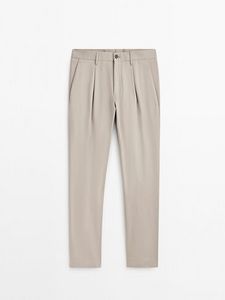 Darted Wide Fit Chinos - Studio offers at $129 in Massimo Dutti