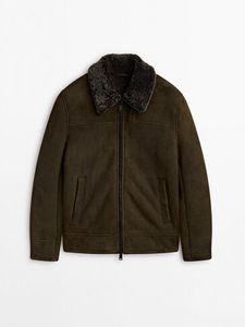 Double-Faced Leather Jacket offers at $1400 in Massimo Dutti