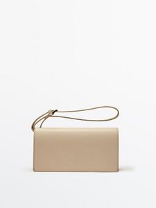 Nappa Leather Clutch Bag With Handle offers at $149 in Massimo Dutti