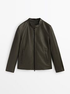 Nappa Leather Jacket - Studio offers at $599 in Massimo Dutti