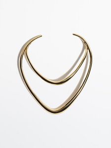 Rigid Double Necklace - Studio offers at $129 in Massimo Dutti