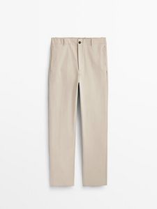 Straight-Fit Cotton Chinos - Studio offers at $129 in Massimo Dutti