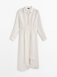 Pleated Oversize Blouse - Limited Edition offers at $299 in Massimo Dutti